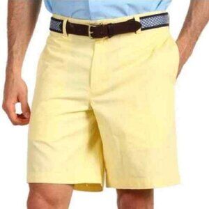 Vineyard Vines Men's Sunny Yellow Links Shorts - Size 38